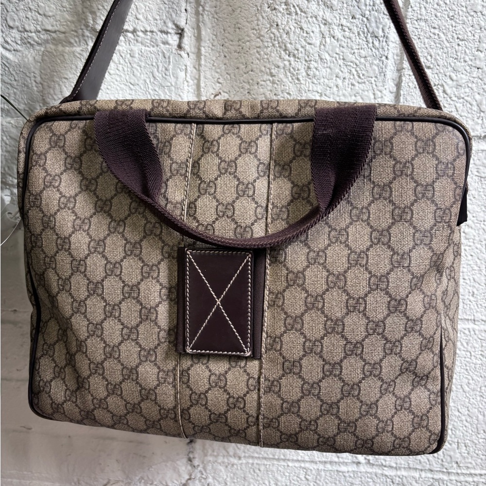 Gucci Gg Plus Monogram Interlocking G Briefcase - image 4